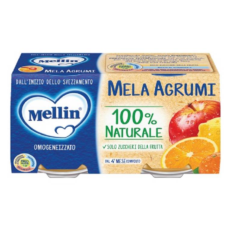 MELLIN OMOG MELA AGRUMI 2X100G