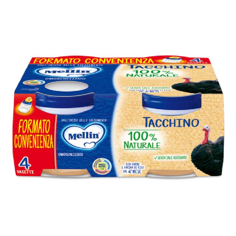 MELLIN OMOG TACCHINO 4X80G