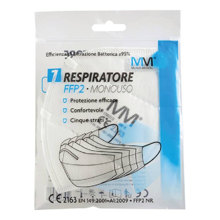 MUNUS MED RESPIRATORE FFP2 1PZ